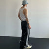 Cloud Velvet Stripe Leather Trousers