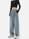 Kadın Wide Leg Pantolon, yakın çekim — Navra Wear