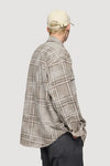 Vintage Oversize Ekose Gömlek, yakın çekim — Navra Wear