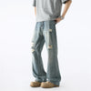 Heritage Metro Scratched Blue Torn Denim