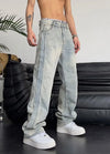 Vintage Baggy Hip-Hop Baskılı Jean Pantolon, kombin görünüm — Navra Wear
