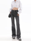 Retro High-Rise Flare Denim