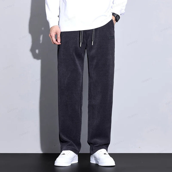Elastic Baggy Straight Sweatpants alternatif görünüm