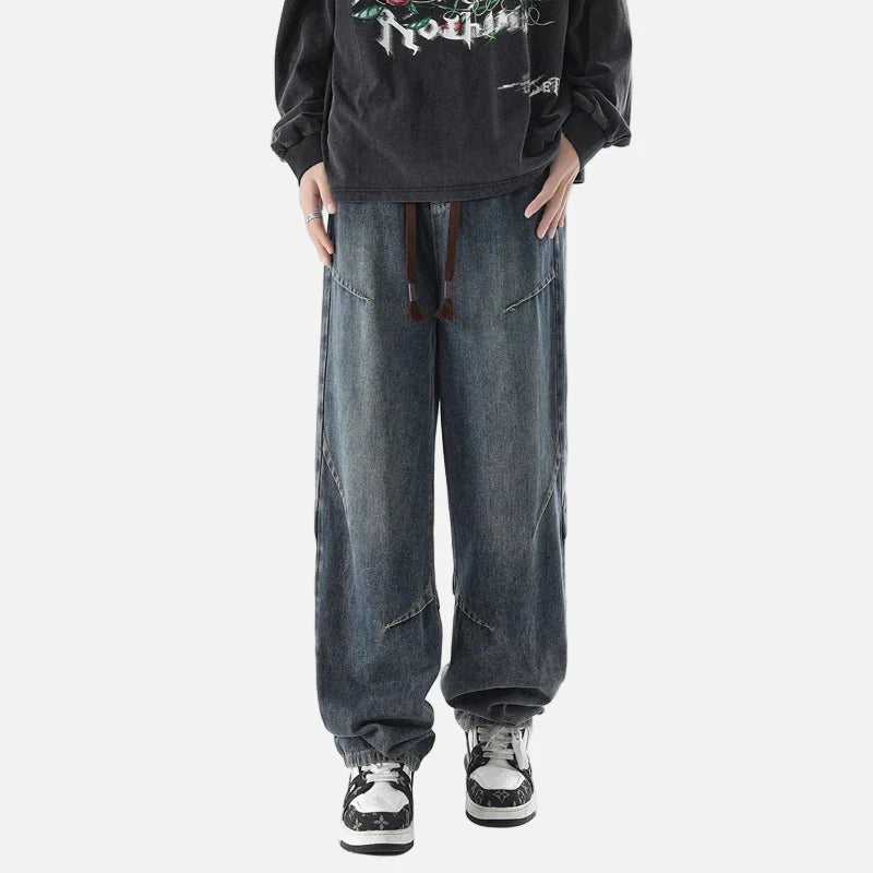 Autumn Western Style Relaxed Field Denim