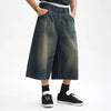 Western Metro Two Tone Rinse Denim Shorts
