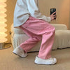 Wardrobe Staple Elegant Pink Relaxed Utility Denim