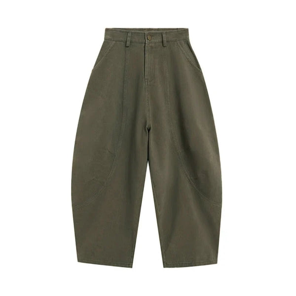 Reddachic Modern Bell Leg Barrel Denim alternatif görünüm
