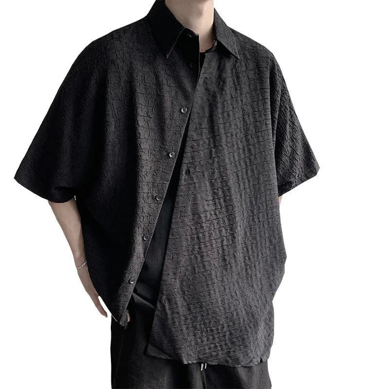Oversize Çiçek Desenli Gömlek, önden görünüm — Navra Wear