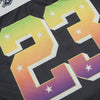 Soft Nostalgia Mesh Jersey Visual Print Sport T-Shirt