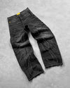 Y2K Yıkanmış Yırtık Detaylı Jean Pantolon, kombin görünüm — Navra Wear