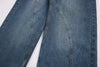 Irregular Faded Spliced Rinse Bell Leg Denim