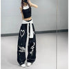 Graffiti Sweatpants Wide-Leg