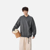 Tagged V-Neck Minimal Sweatshirt