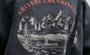Y2K Oversize Bisiklet Yaka Sweatshirt, yakın çekim — Navra Wear