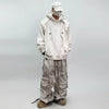 Modern Worn-Out Design Relaxed Bell Leg Denim
