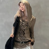 Brown Classic Epoch High-End Wasteland Style T-Shirt
