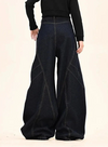 Insulated 90s Style High-Rise Bell Leg Denim