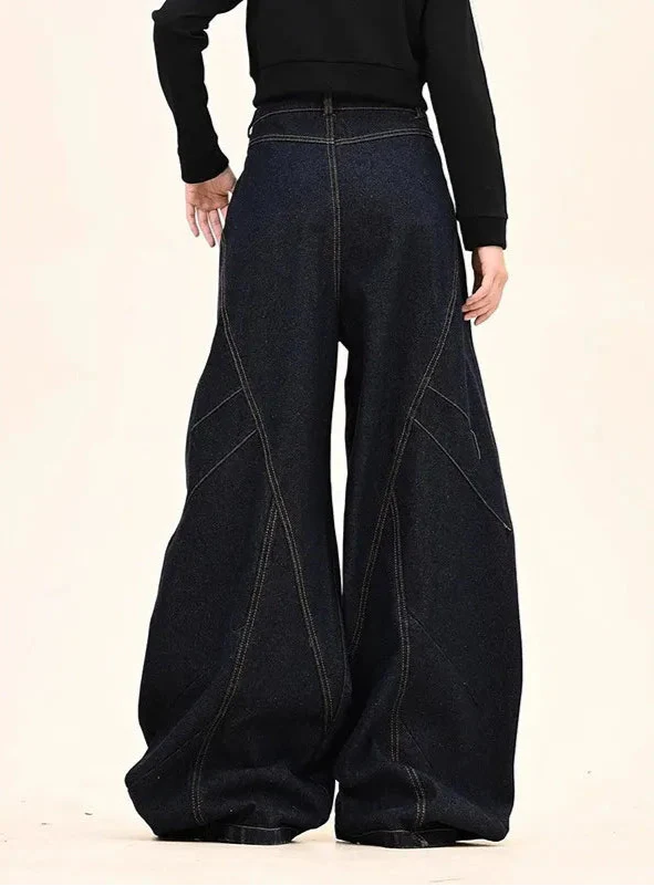 Insulated 90s Style High-Rise Bell Leg Denim alternatif görünüm