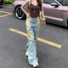 Modern High-Rise Relaxed Torn Denim