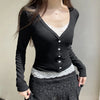 Corset Lace Knit Top