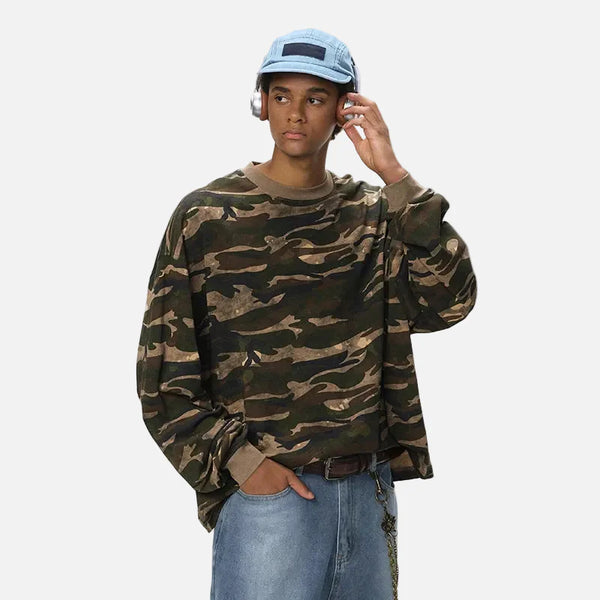Adaptable Camo Crewneck Sweatshirt