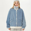 Sweet Indigo Plush Lady Short Denim Jacket