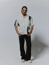 Mens Comfort Lapel Retro Plaid Top