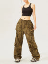 Twotwinstyle Hit Color Relaxed Spliced Denim
