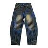Sleek Classic Graphic Painted Rebel Relaxed Denim