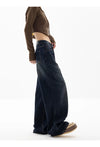 Kadın Baggy Jean Pantolon, yakın çekim — Navra Wear