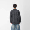 Woven Texture Crewneck Long Sleeve