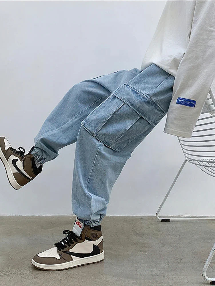 Relaxed Metro Black Denim Utility Denim