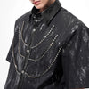 Removable Chain Shoulder Detail Shirt