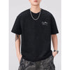 Air-Light Black Round Neck Laid-Back T-Shirt