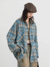 Grid Block Cool Street Cotton Blouse