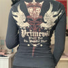 Punk Gothic Dark Zip Sweatshirt