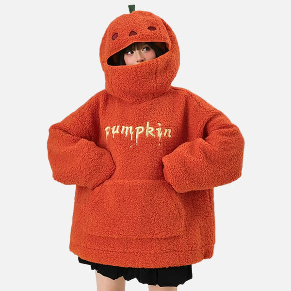 Shaped Pumpkin Orange Halloween Hoodie