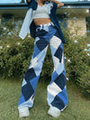 Harlequin Wide-Leg Denim