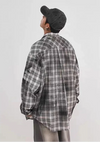Smoke Plaid Fine Quality Fall Shirt