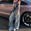 High-Quality Torn Bell Leg Denim