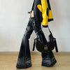 Heritage Black Classic Bell Leg Denim