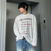 Long Collar Round Piece Statement T-Shirt