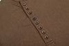 Collar Henley Button Print Chic T-Shirt
