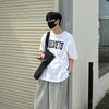 Concrete-Jungle Frosted Power-Print Velvets Typography Off-Duty T-Shirt
