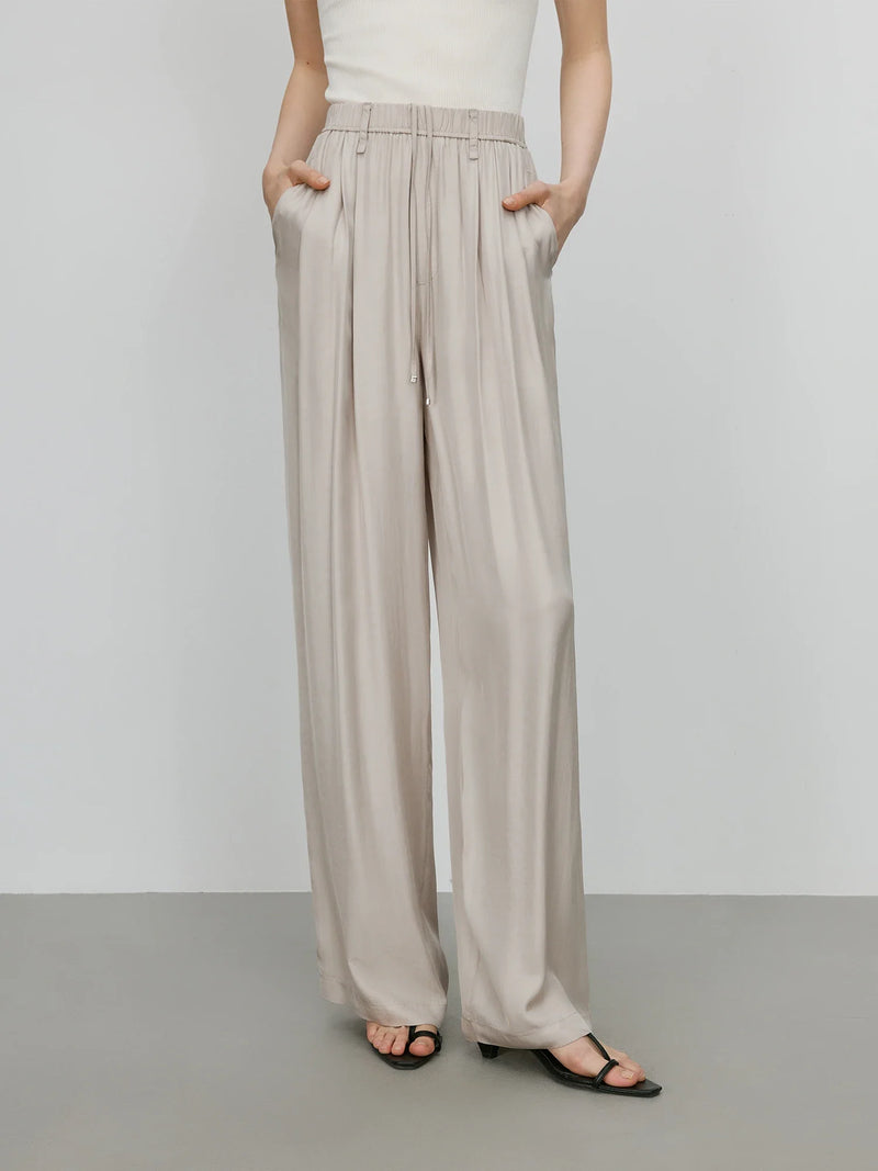 Acetate Summer Wide-Leg