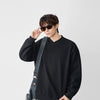 Tagged V-Neck Minimal Sweatshirt