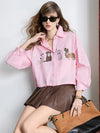 Whiskers Embroidery Relaxed Long Top