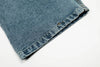 Asymmetric Mosaic Street Denim Wide Leg Jeans
