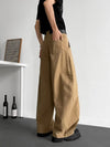 2000s Sleek Khaki Mosaic Cyber Denim