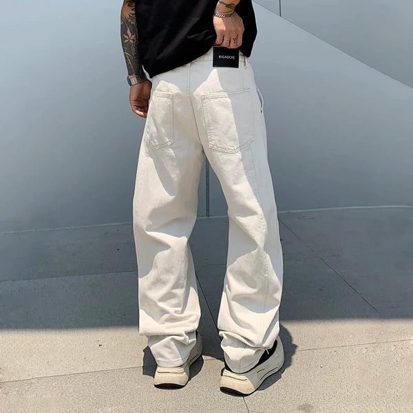 Versatile White Western Style Classic Easy Cut Denim alternatif görünüm